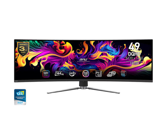 MSI MPG491CQP QD-OLED 49" 2K QD-OLED 144Hz Curved Gaming Monitor