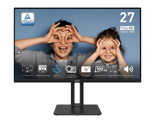 MSI MP275P 27" IPS FHD 100Hz Monitor with Adjustable Stand